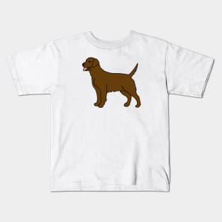 Chocolate Labrador Dog Kids T-Shirt